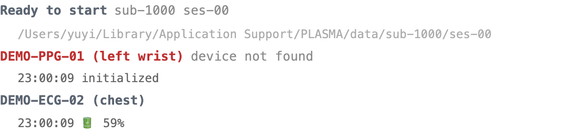 Memo: device not found